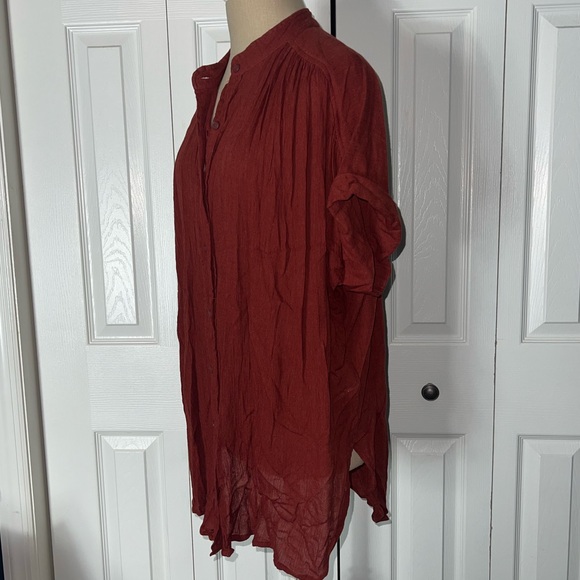 Silence + noise button up flowy shirt 🧡 - Picture 10 of 14